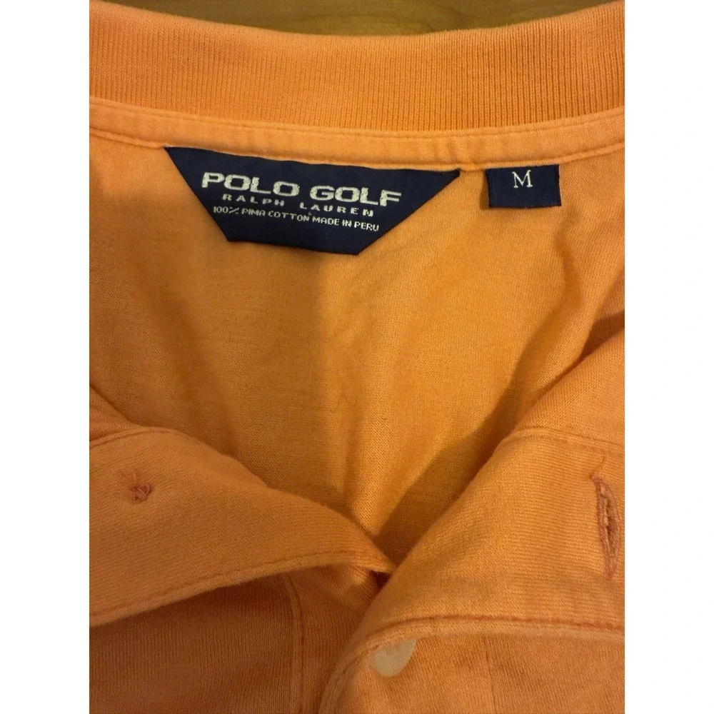 Polo Golf Ralph Lauren Polo‎ Shirt Warwick Hills Orange/pink Color Size M